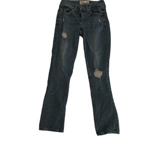 Garage- size 00 denim lightly distressed jeans